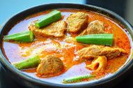 Light Pepper Soup with Okra